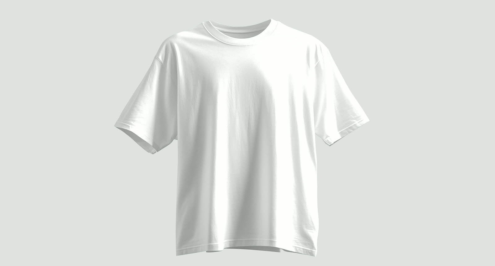 White tee wide tile